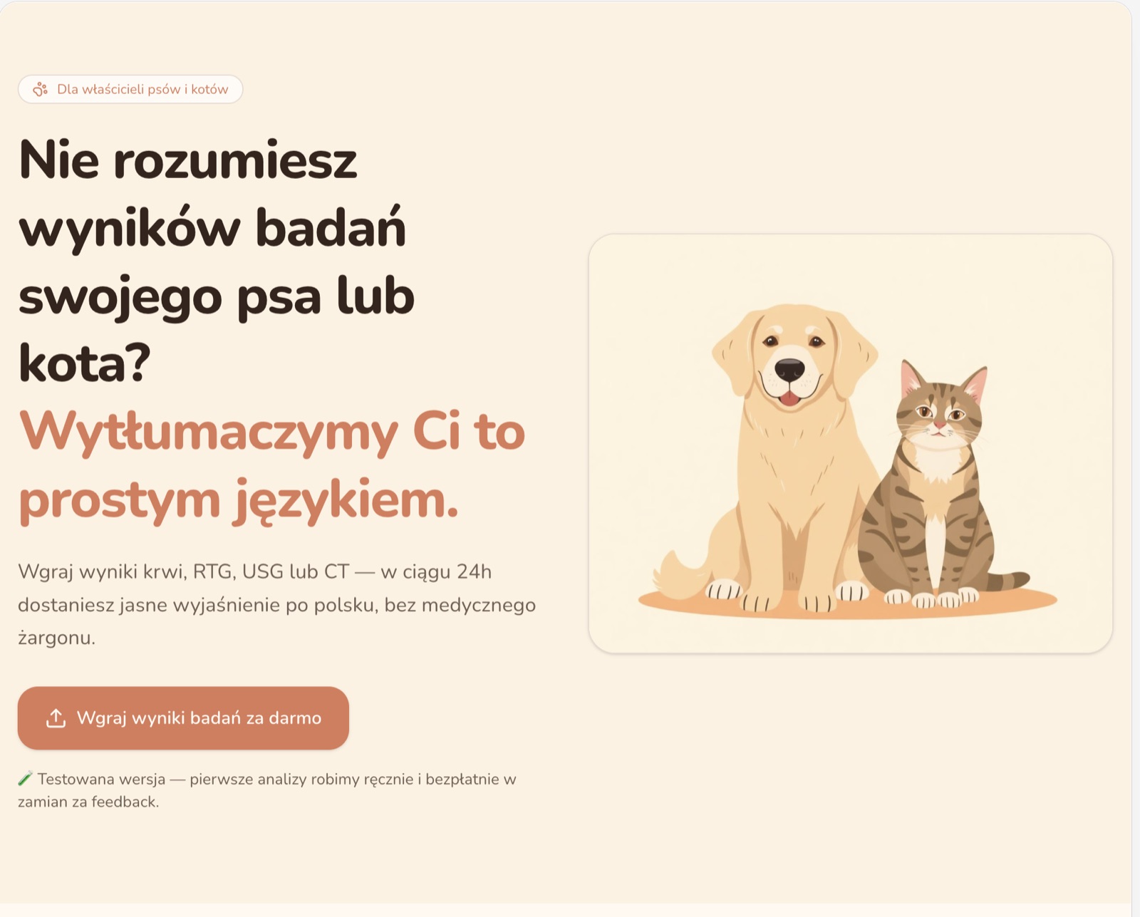 Pet lab results